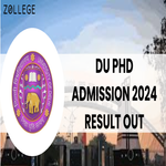 DU PhD Admission 2024 Result Out